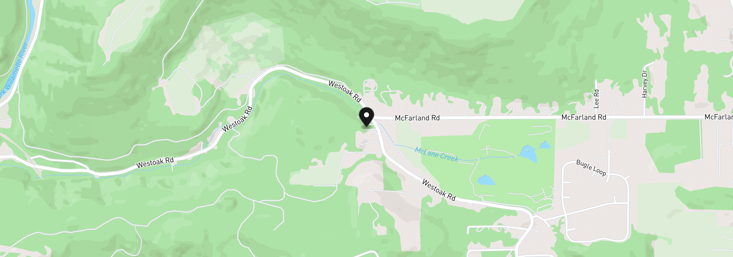 Map showing the location of 48158 Westoak Rd, Westfir, OR 97492