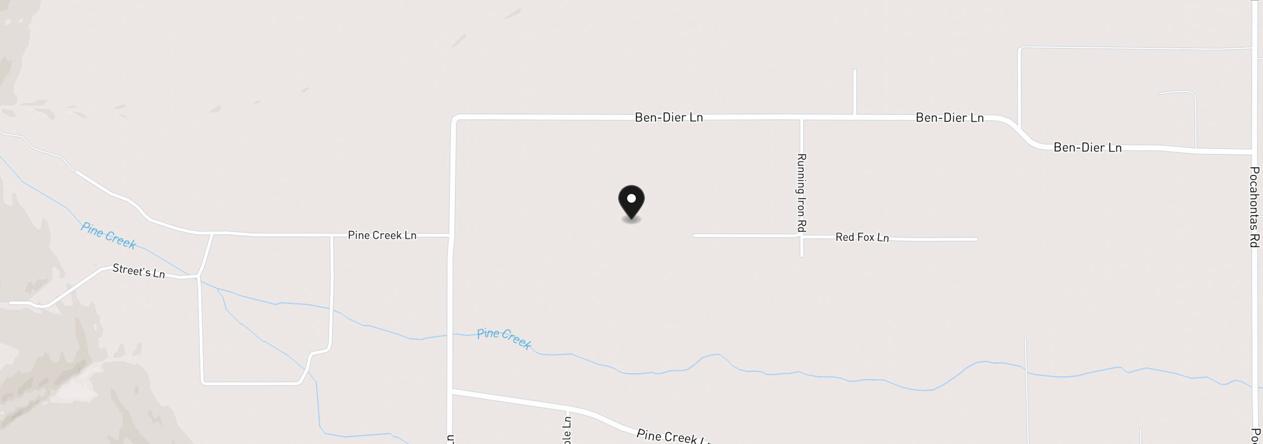 Map showing the location of 13735 Red Fox Ln, Baker City, OR 97814