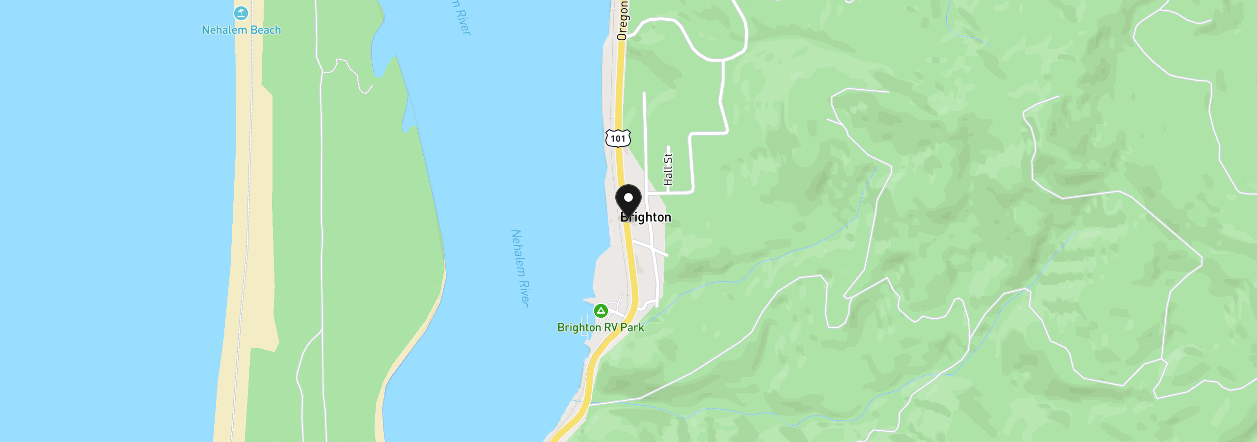 Map showing the location of 29685 N Hwy 101, Rockaway Beach, OR 97136