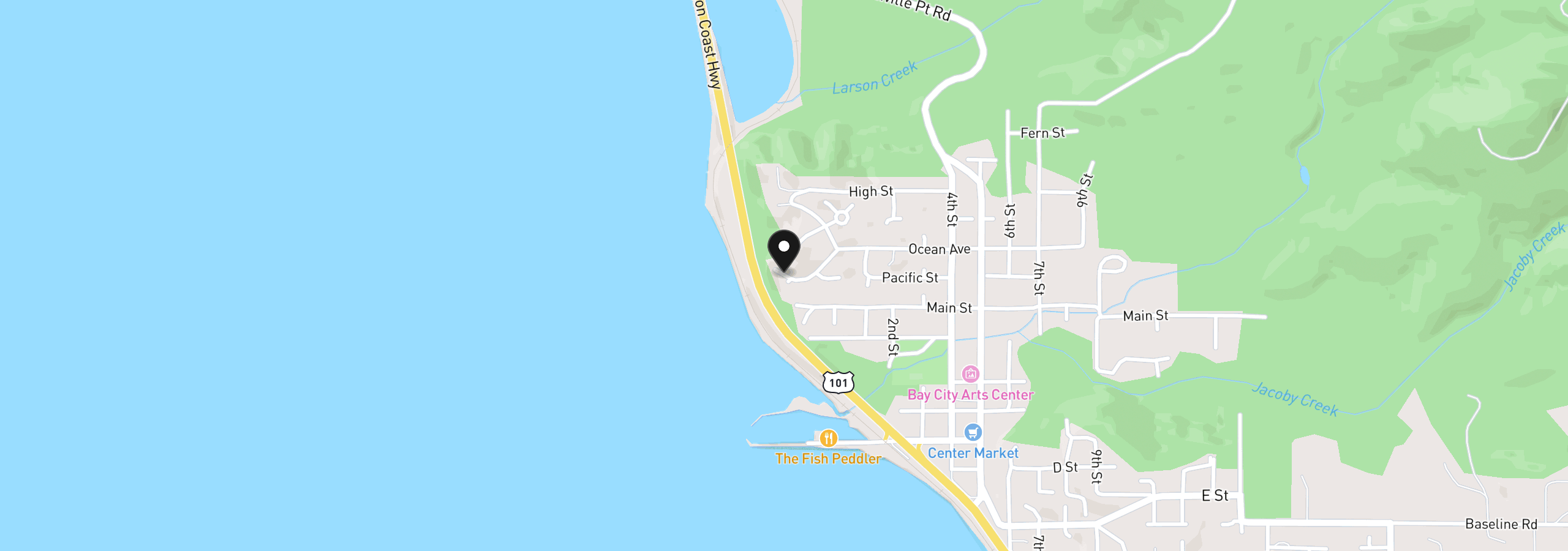 Map showing the location of South Ridge Lot46, Bay City, OR 97107