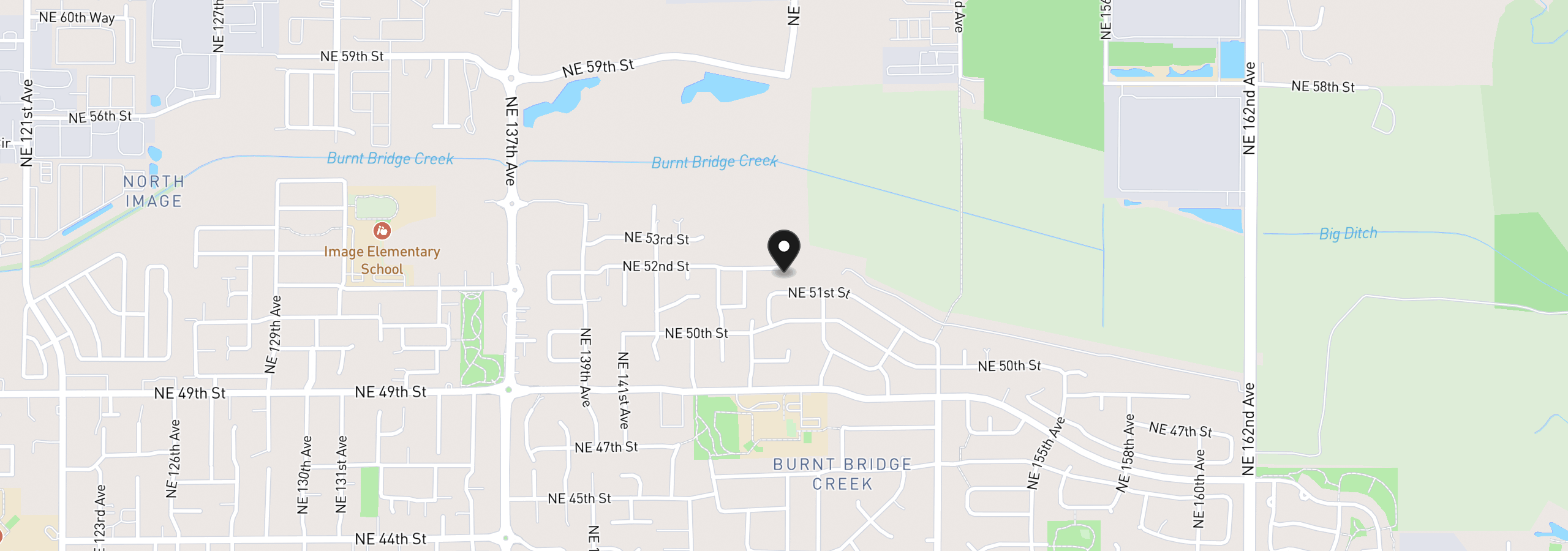 Map showing the location of 14605 NE 52nd Cir, Vancouver, Wa 98682