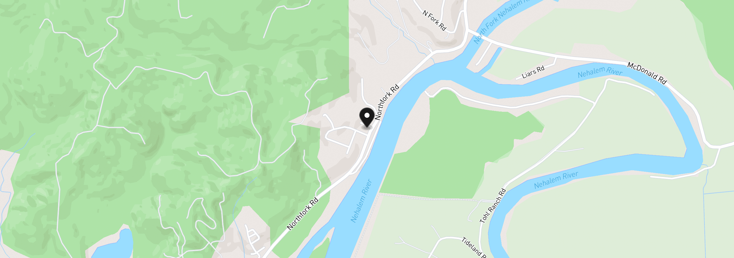 Map showing the location of 14000 Division St, Nehalem, OR 97131
