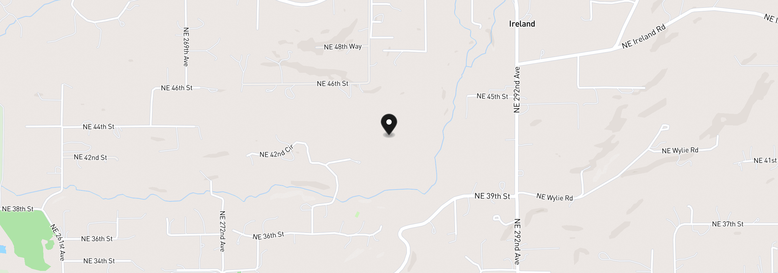 Map showing the location of NE 43rd Cir Lot 5, Camas, Wa 98607