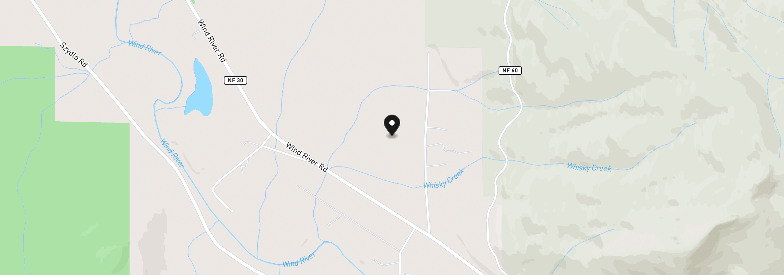 Map showing the location of 184 Hawk Meadows Rd, Carson, Wa 98610