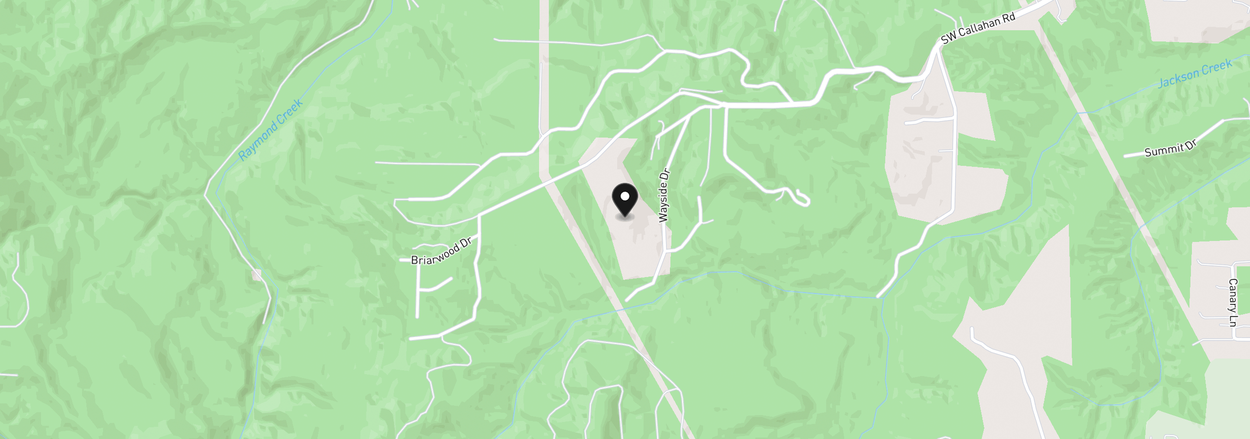 Map showing the location of hawthorne 9, Scappoose, OR 97056