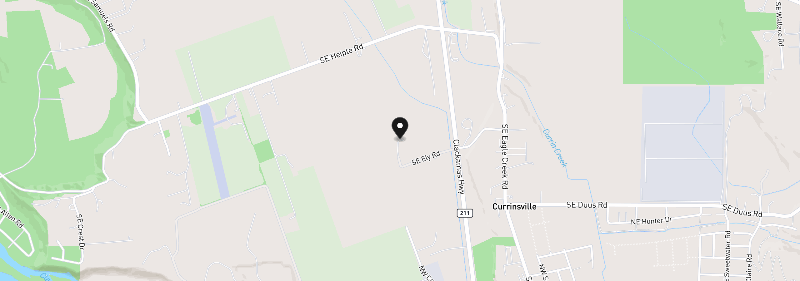 Map showing the location of 30675 SE Ely Rd, Estacada, OR 97023