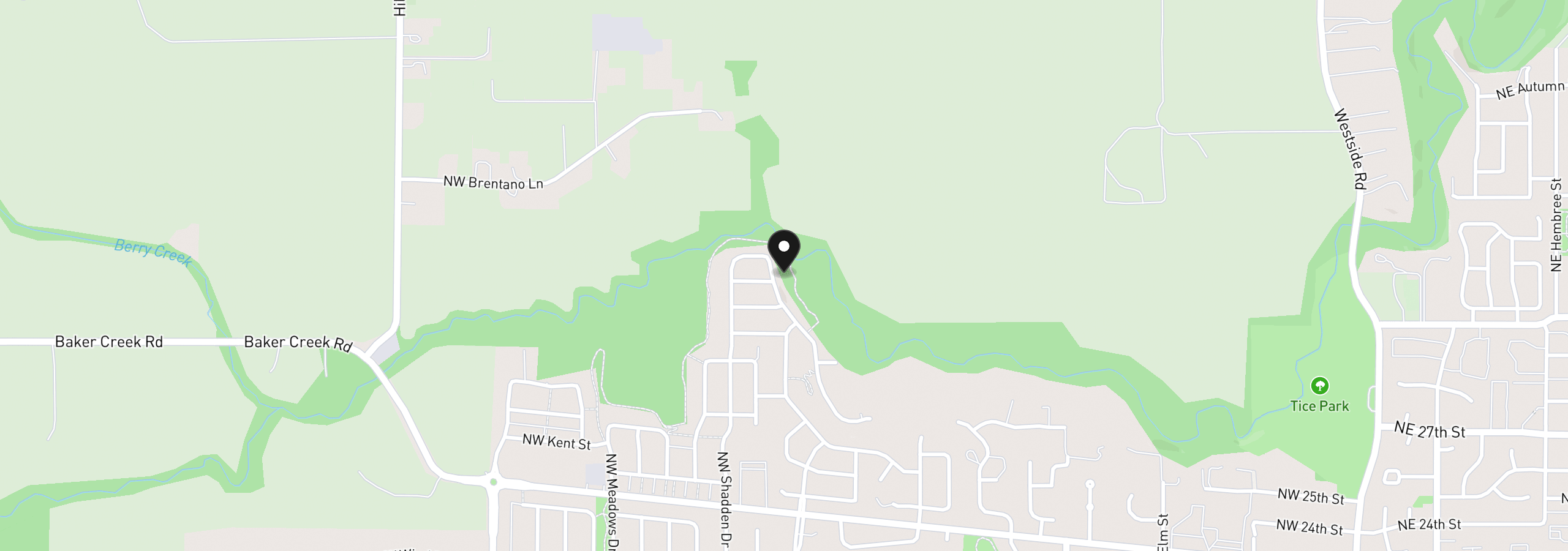 Map showing the location of 3164 NW Pinehurst Dr 77, McMinnville, OR 97128