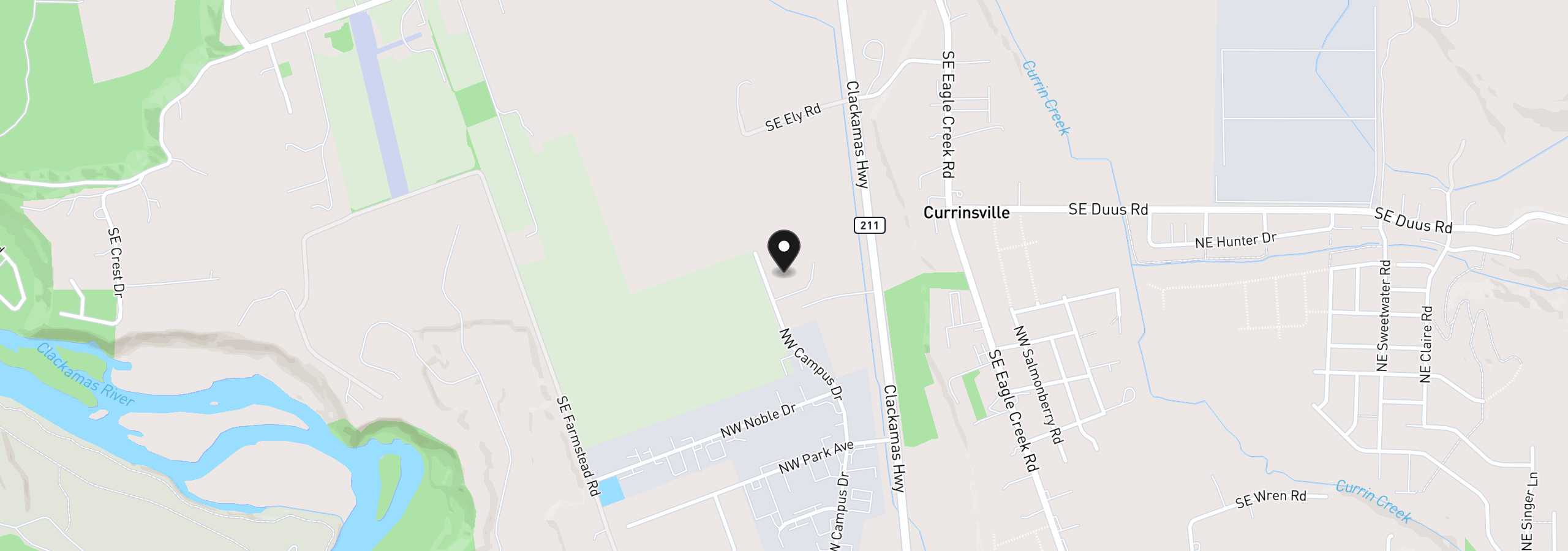 Map showing the location of 3124 NW Campus Dr 35, Estacada, OR 97023