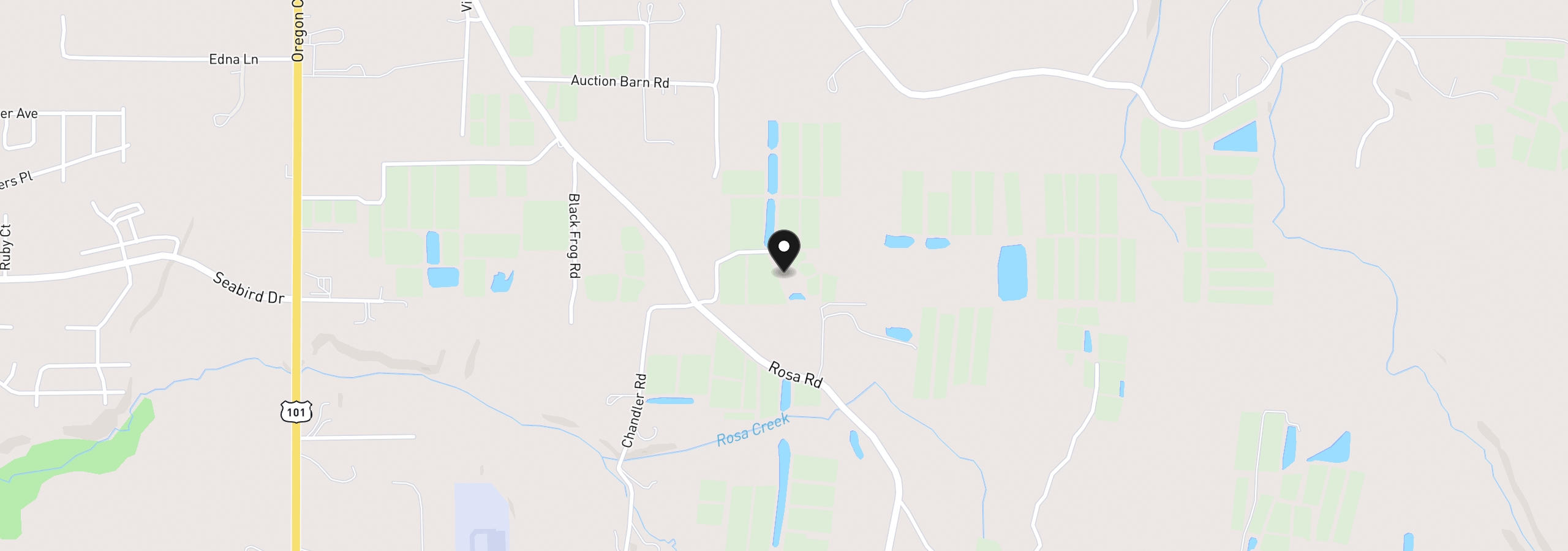 Map showing the location of 54601 Winterberry Dr, Bandon, OR 97411