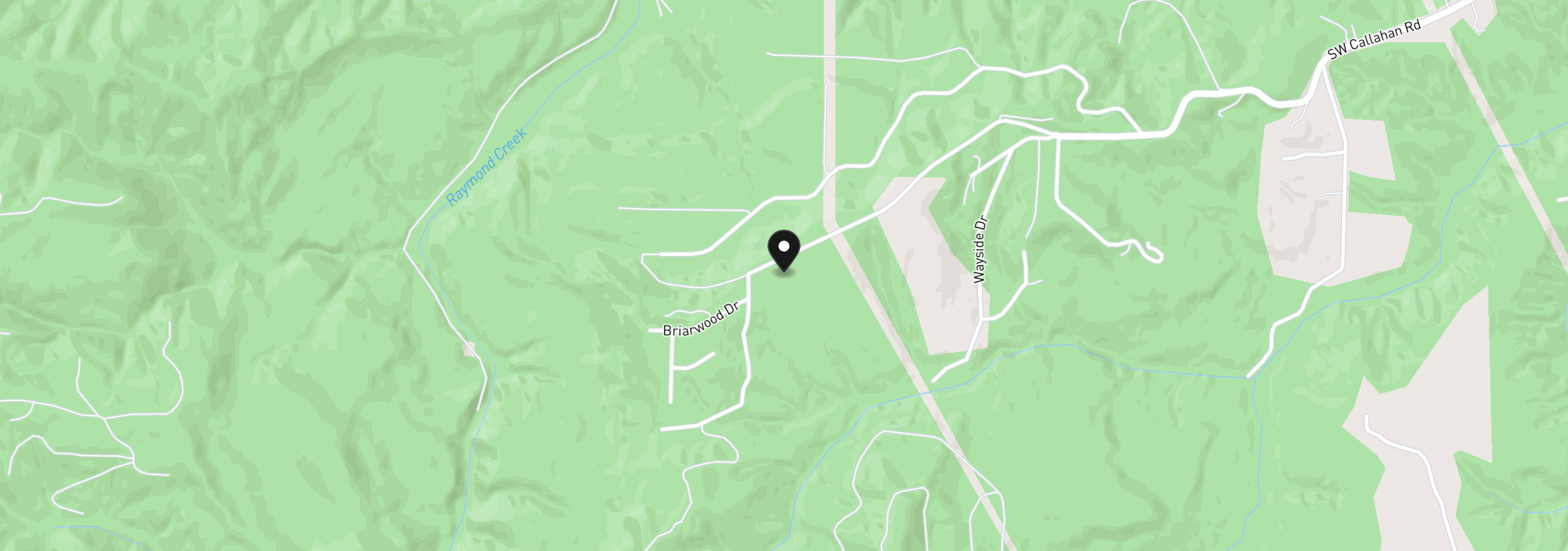 Map showing the location of Callahan 26, Scappoose, OR 97056