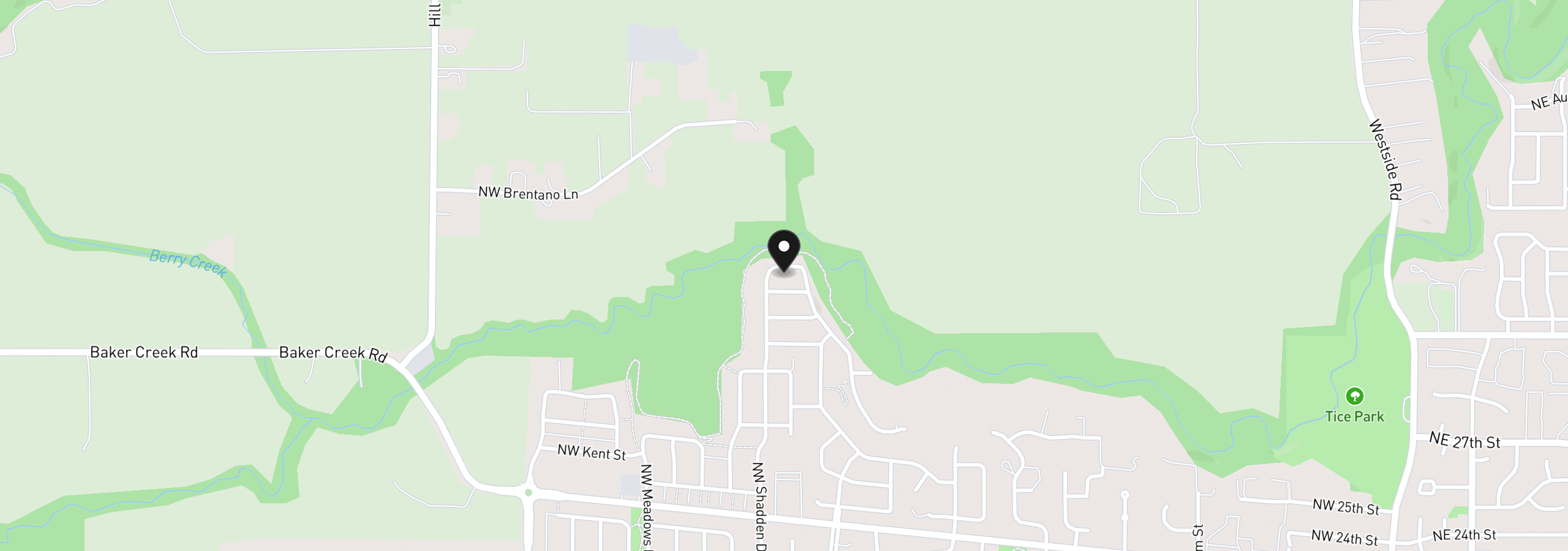 Map showing the location of 1564 NW Pinehurst Dr 106, McMinnville, OR 97128