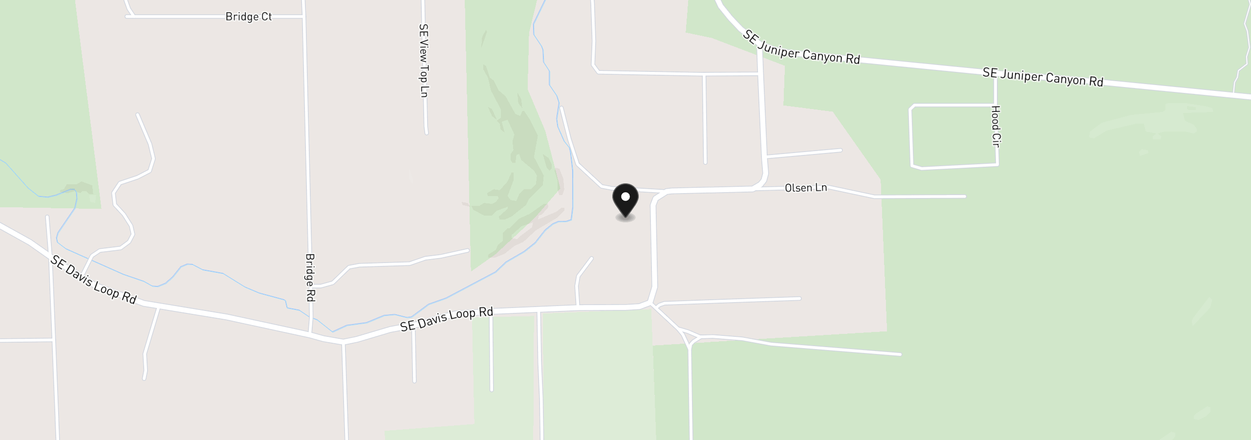 Map showing the location of 12866 SE Davis Loop, Prineville, OR 97754