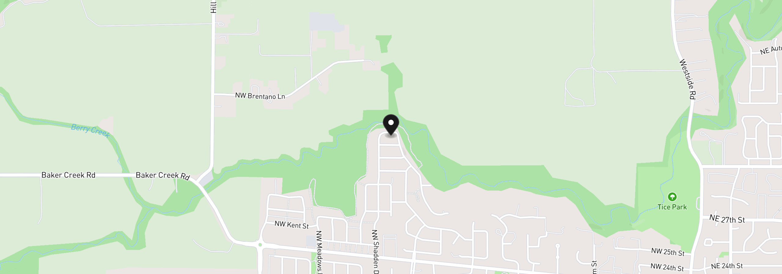 Map showing the location of 1548 NW Pinehurst Dr 107, McMinnville, OR 97128
