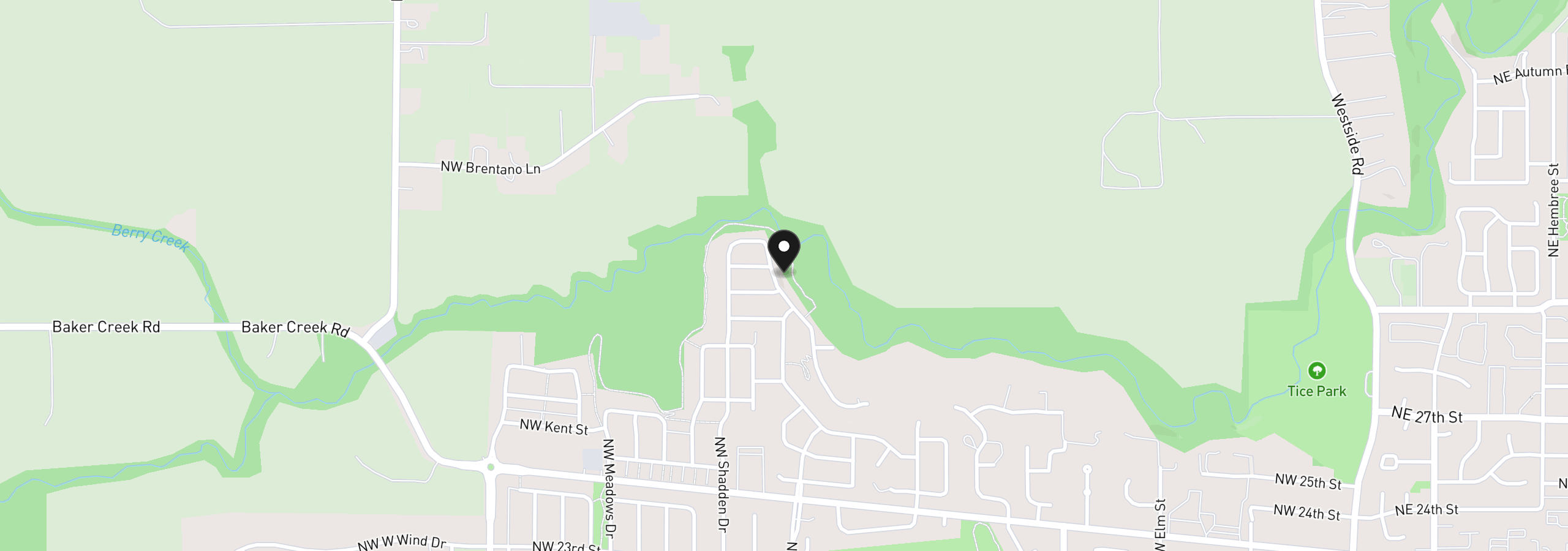 Map showing the location of 3128 NW Pinehurst Dr 79, McMinnville, OR 97128