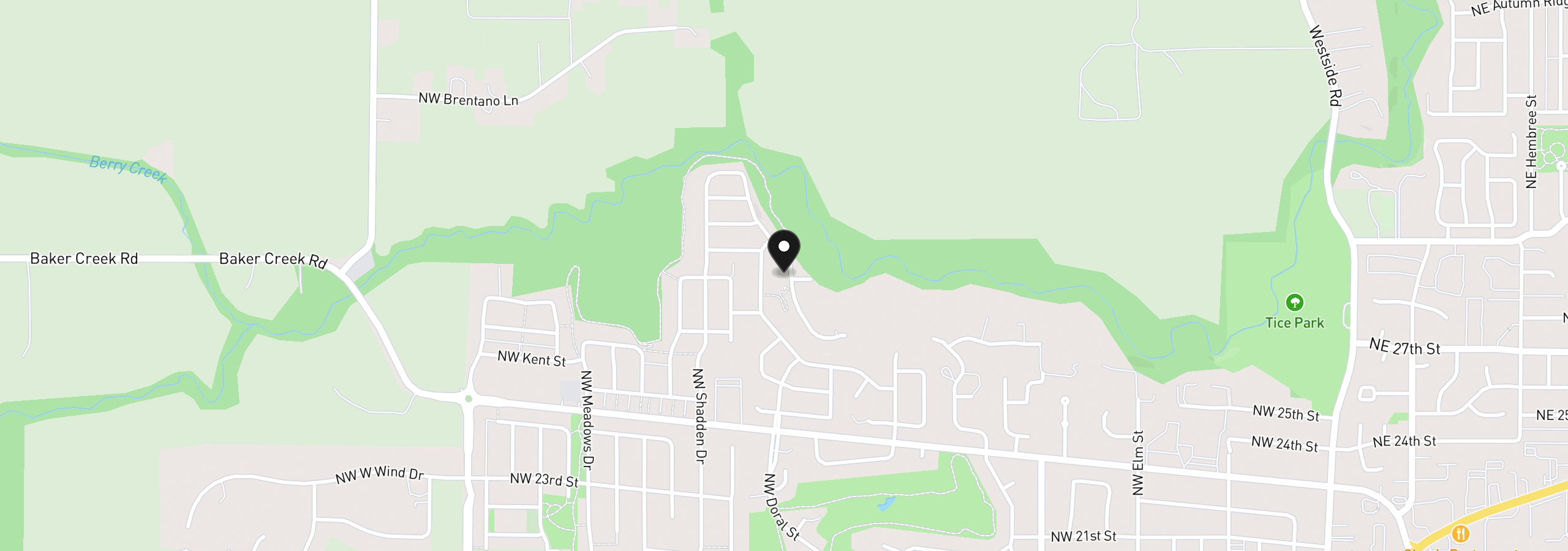 Map showing the location of 2925 NW Pinehurst Dr 14, McMinnville, OR 97128