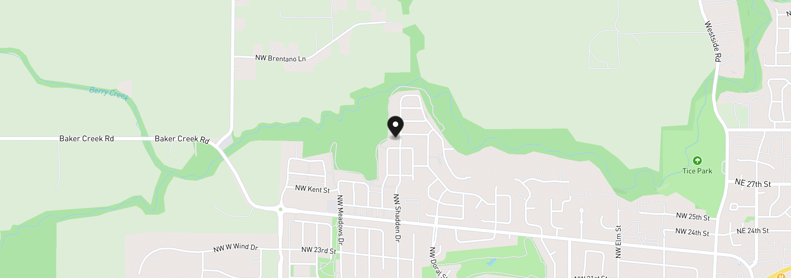 Map showing the location of 2997 NW Shadden Dr 56, McMinnville, OR 97128