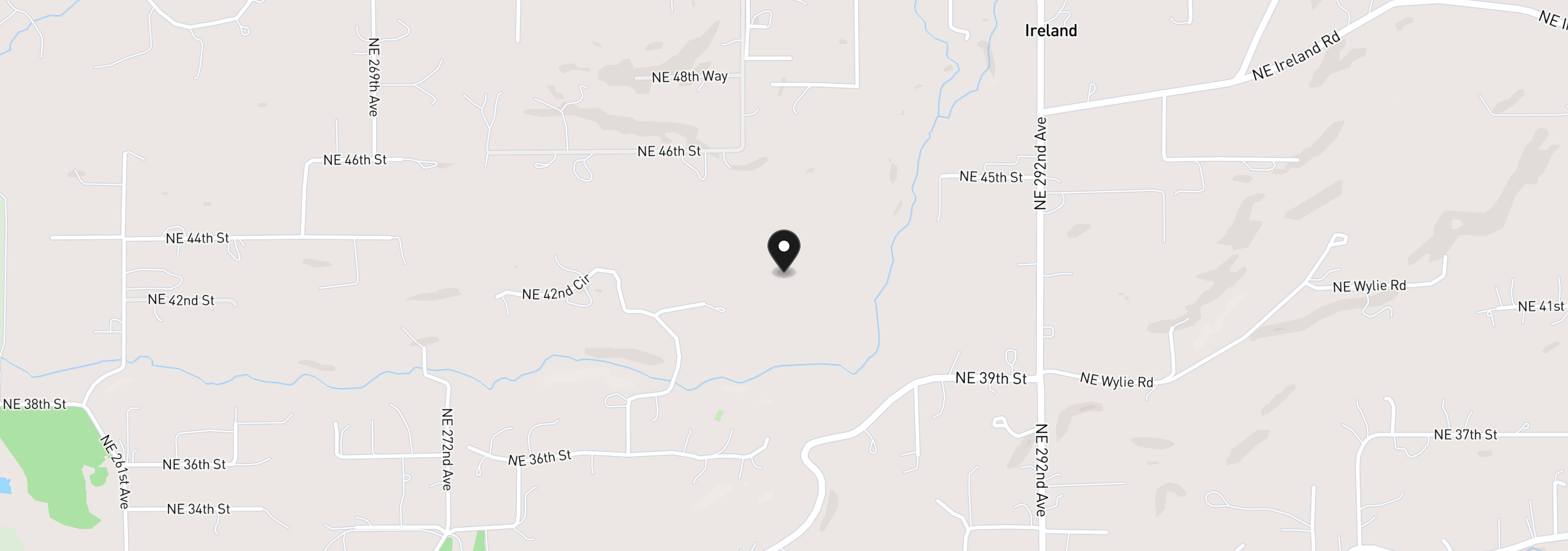 Map showing the location of NE 43rd Cir Lot 5, Camas, Wa 98607