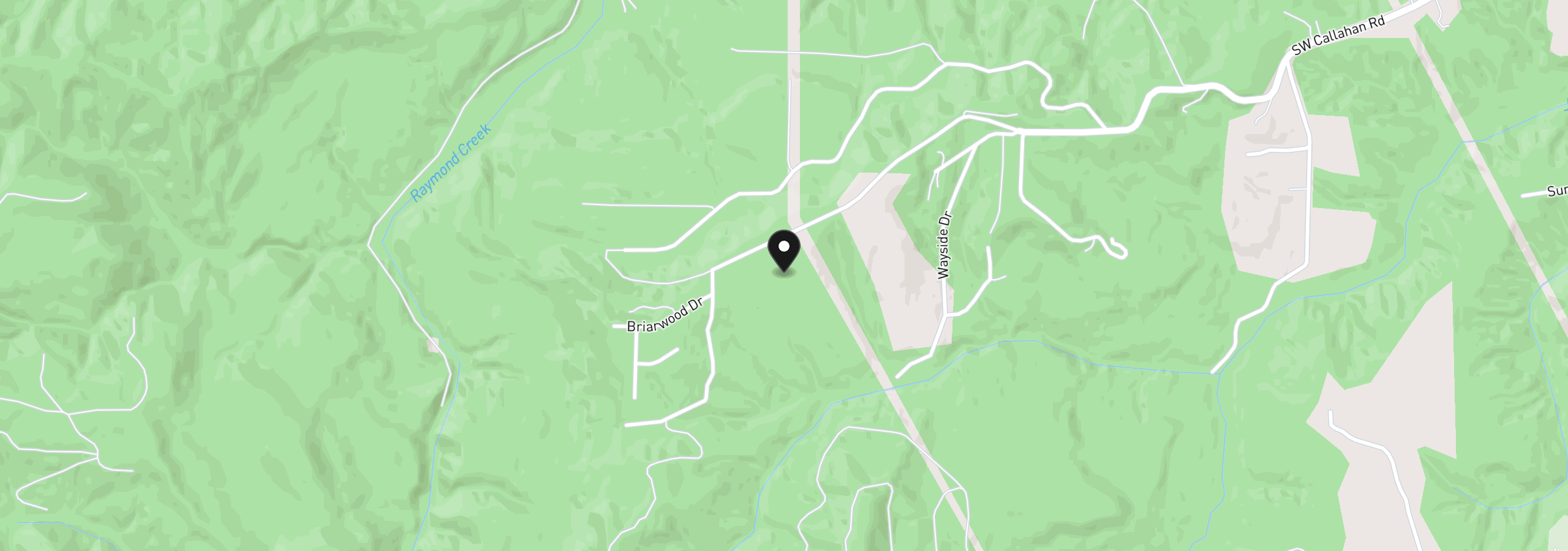 Map showing the location of Callahan 27, Scappoose, OR 97056