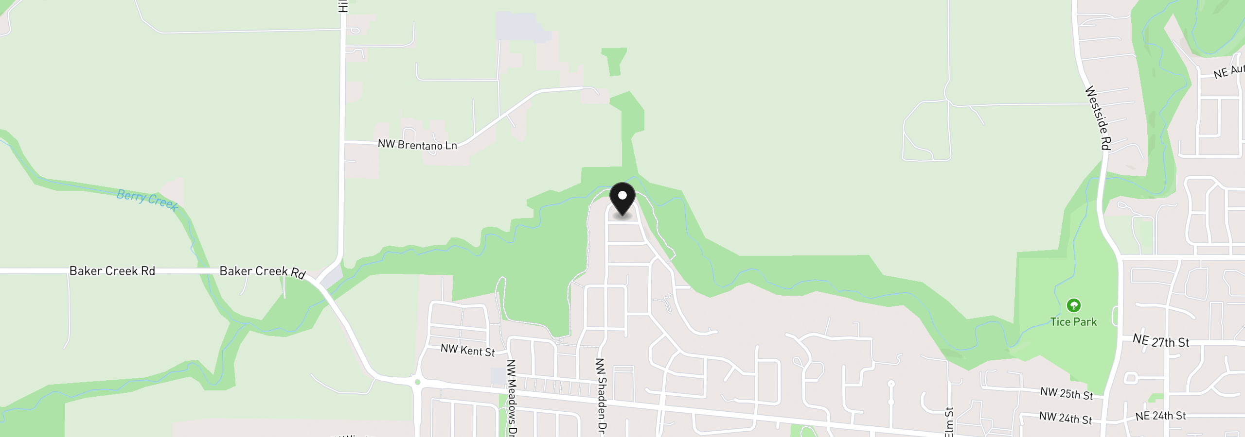Map showing the location of 1559 NW Jackson St 102, McMinnville, OR 97128