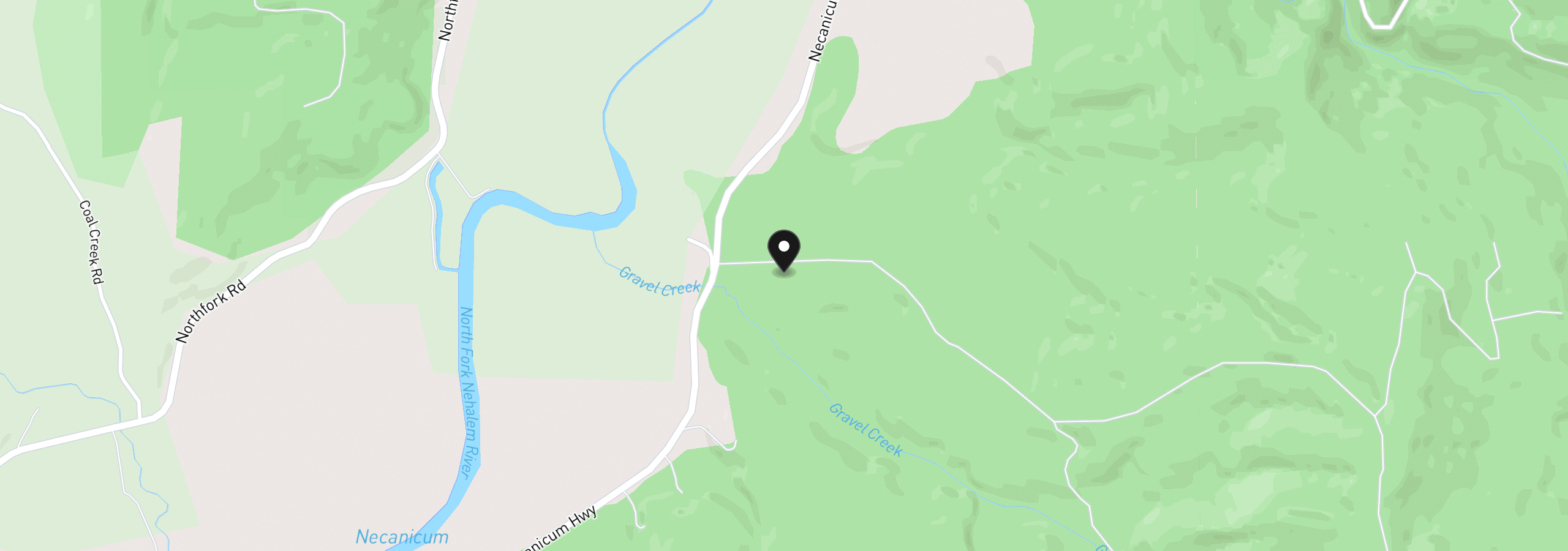 Map showing the location of 18635 Waterhouse Rd, Nehalem, OR 97131