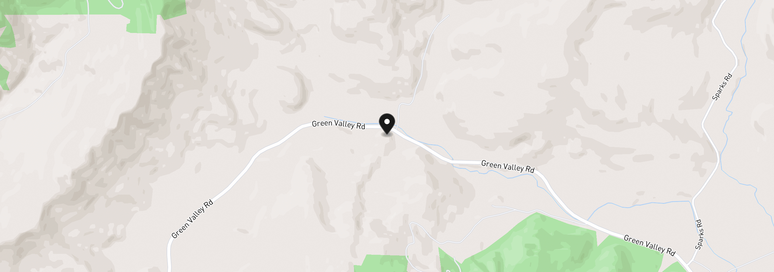 Map showing the location of 8824 Green Valley Rd, Oakland, OR 97462