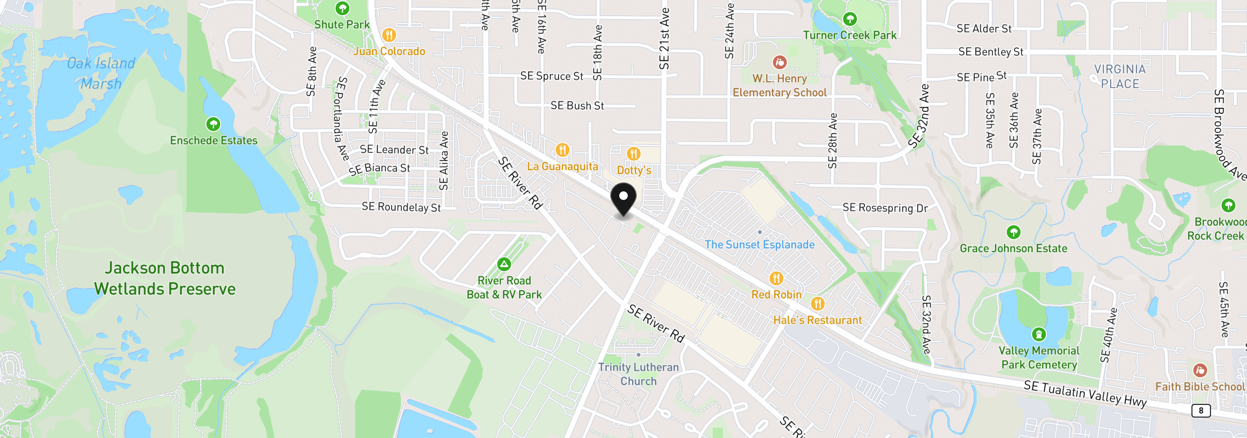 Map showing the location of 1901 SE Minter Bridge Rd 15, Hillsboro, OR 97123