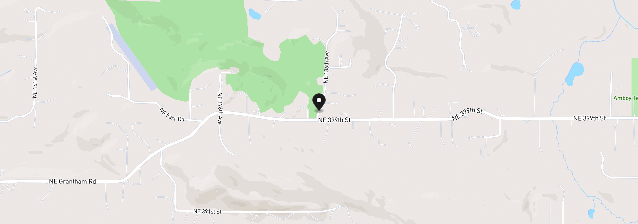 Map showing the location of 399th, Amboy, Wa 98601