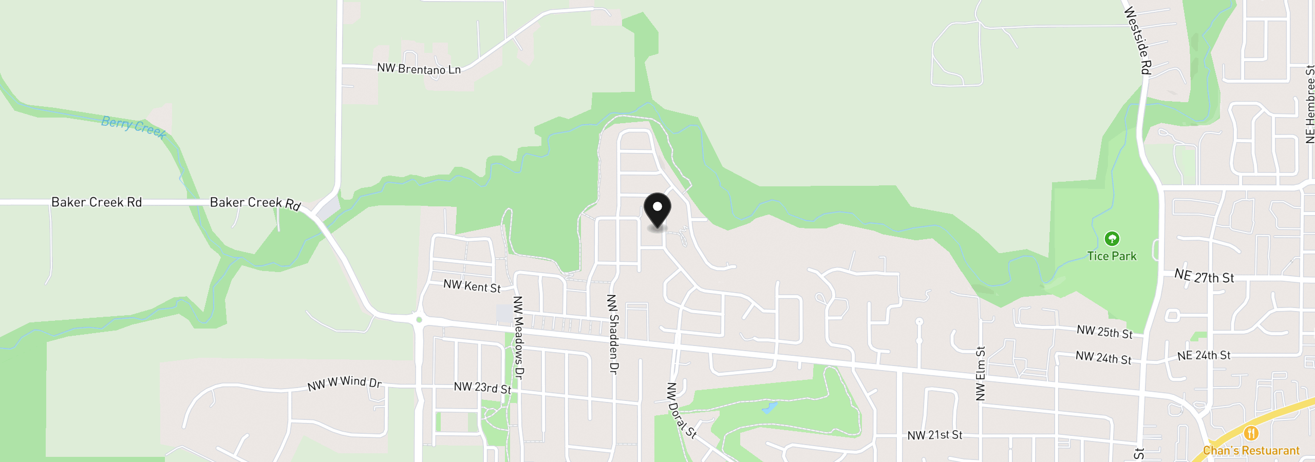 Map showing the location of 2853 NW Pinot Noir Dr 24, McMinnville, OR 97128