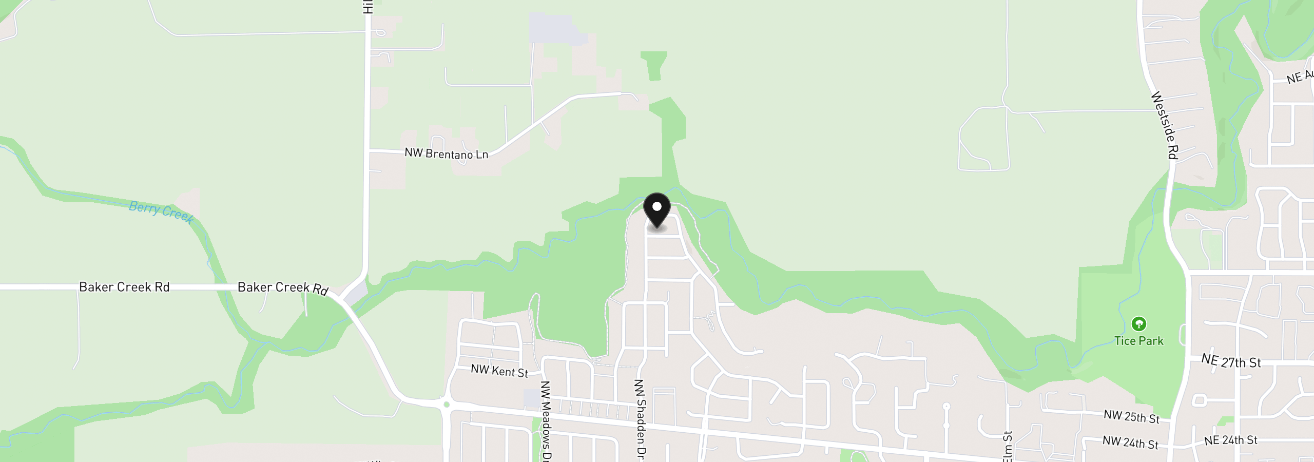 Map showing the location of 1577 NW Jackson St 103, McMinnville, OR 97128