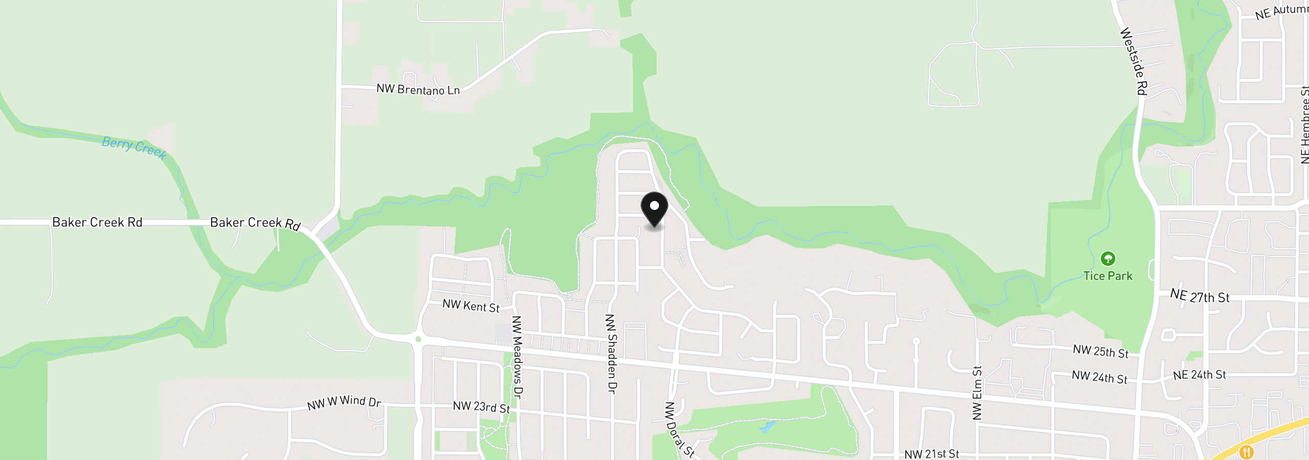Map showing the location of 2957 NW Pinot Noir Dr 28, McMinnville, OR 97128