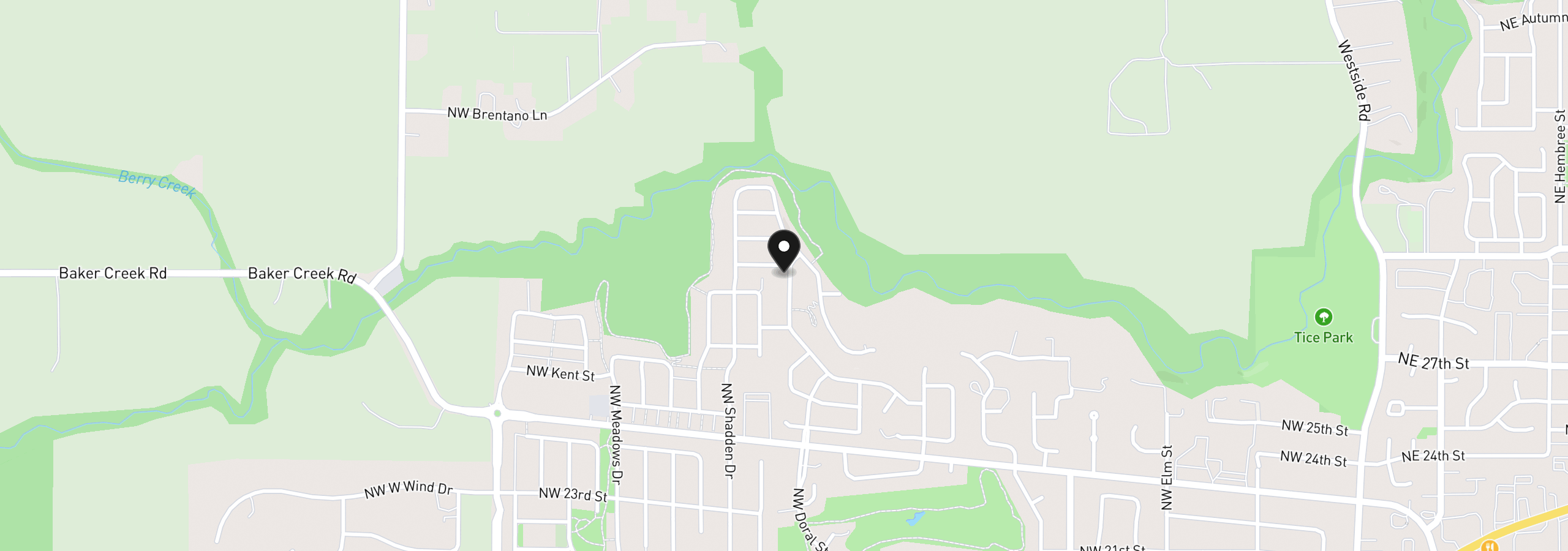 Map showing the location of 1506 NW Tracy St 29, McMinnville, OR 97128