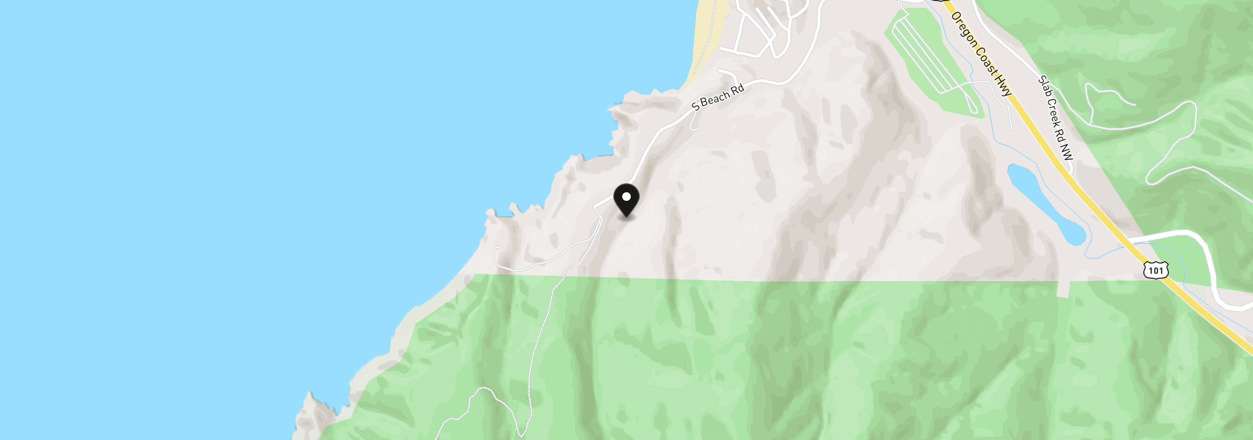 Map showing the location of 54145 S Beach Rd, Neskowin, OR 97149
