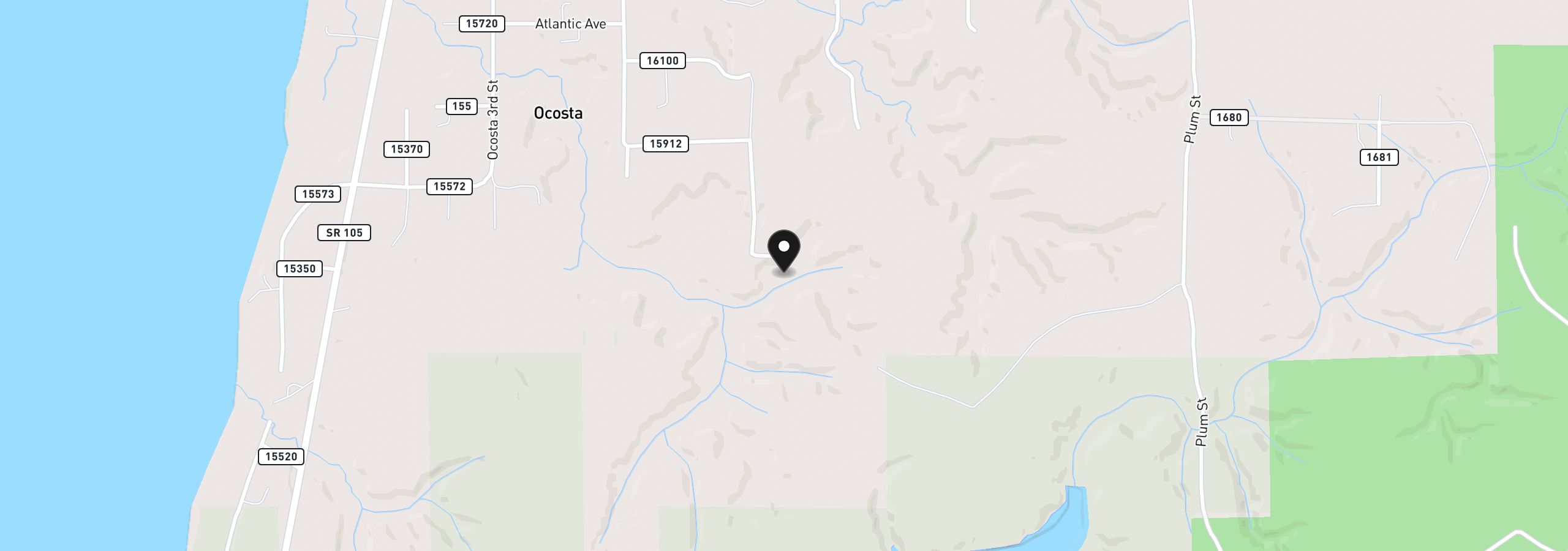 Map showing the location of 00 Groveland Ave 1-4, Aberdeen, Wa 98520
