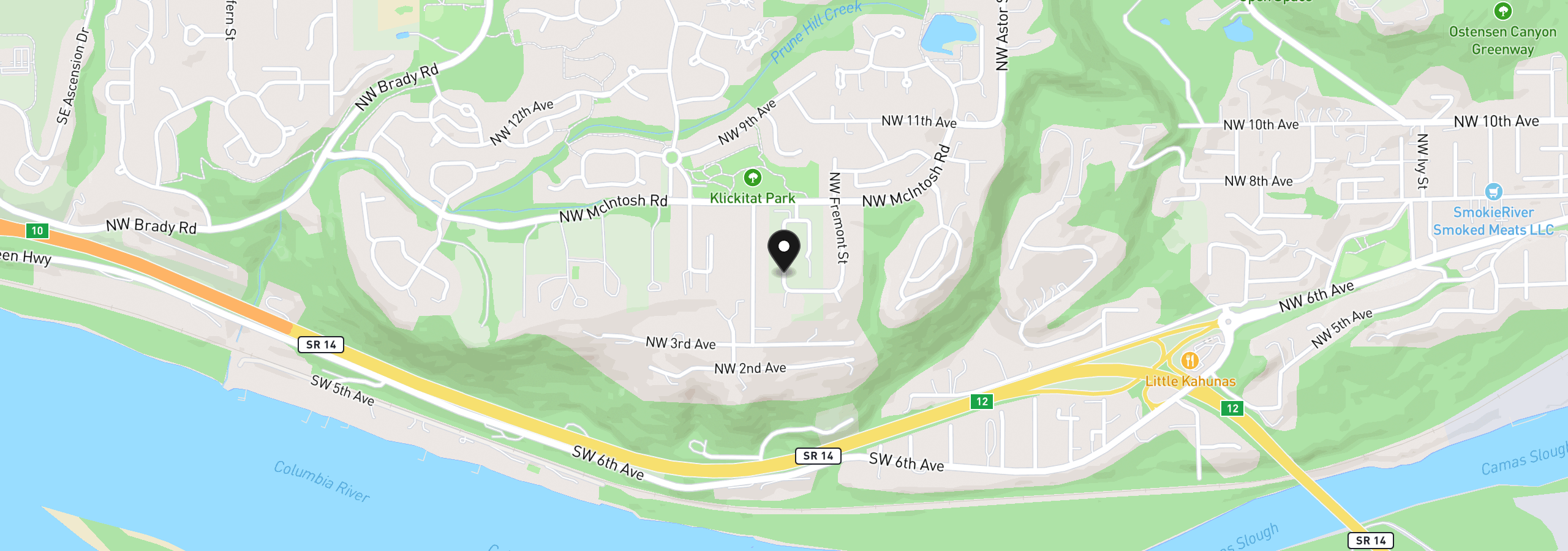 Map showing the location of 600 NW Halifax St Lot 16, Camas, Wa 98607