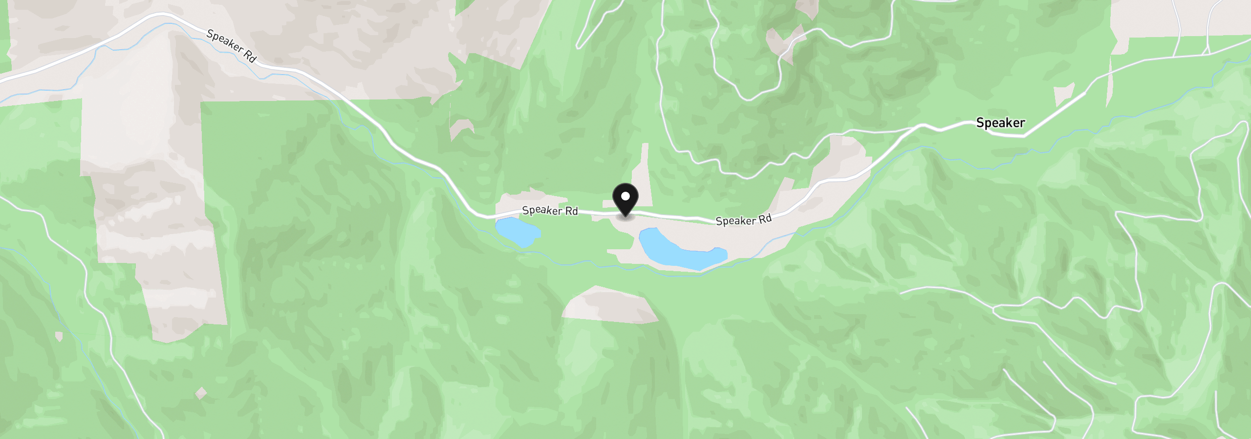 Map showing the location of 2999 Speaker Rd, Wolf Creek, OR 97497
