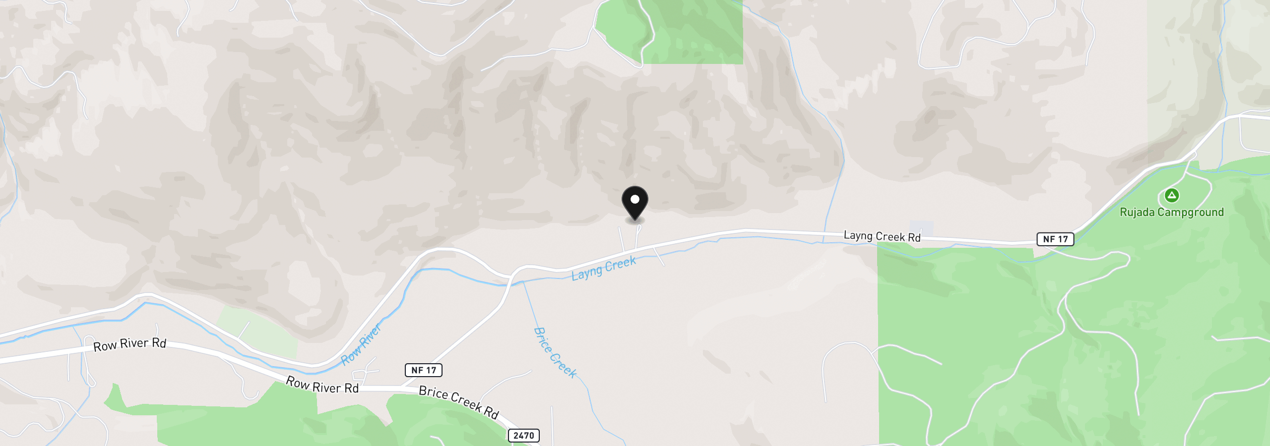 Map showing the location of 39935 Layng Creek Rd, Dorena, OR 97434