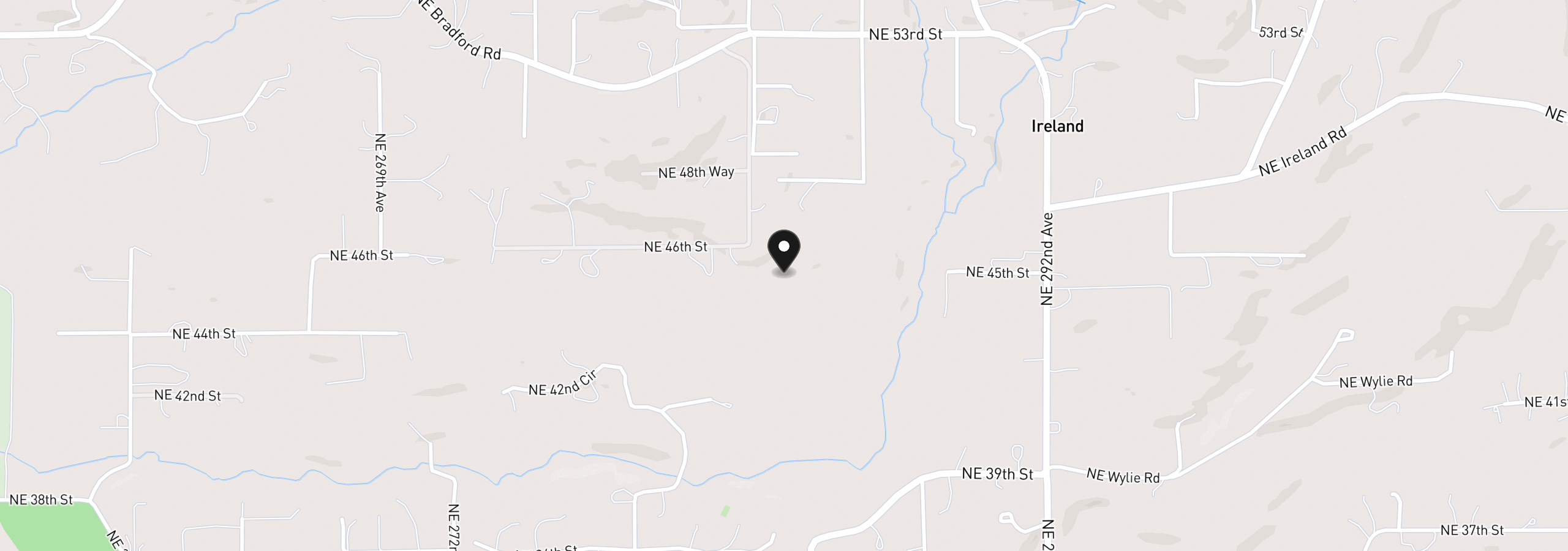 Map showing the location of NE 48th Way Lot A, Camas, Wa 98607