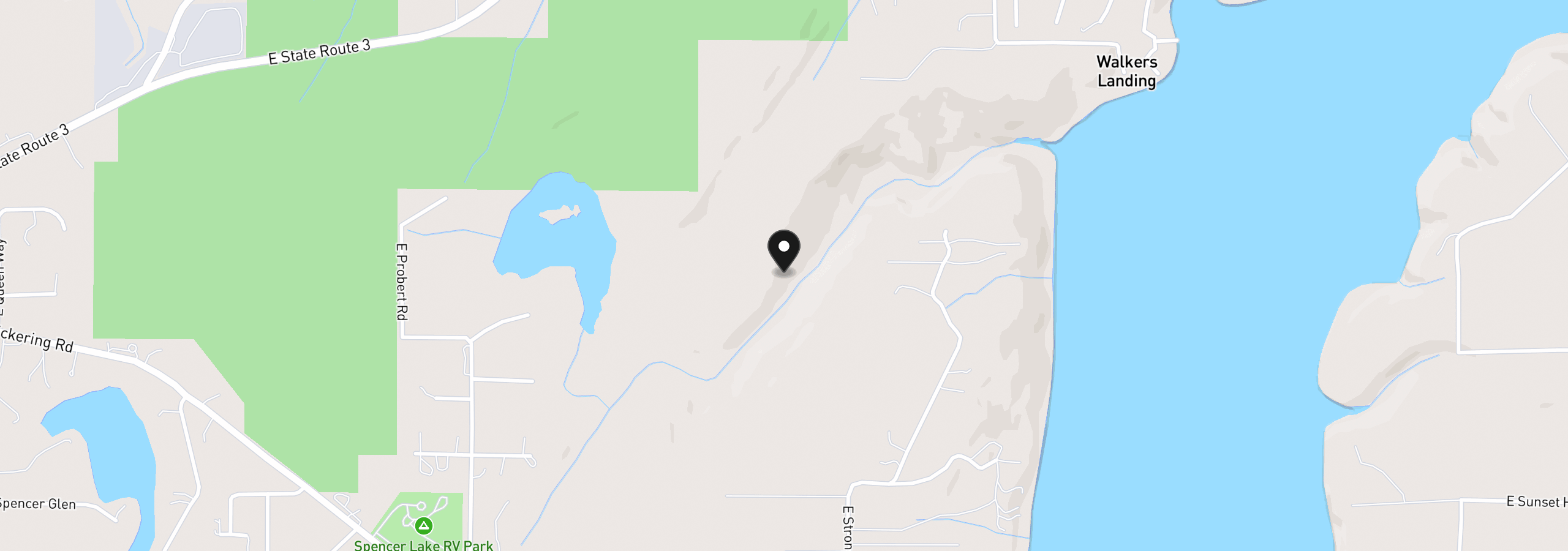 Map showing the location of 0 E Cottonwood Dr 40, Shelton, Wa 98584