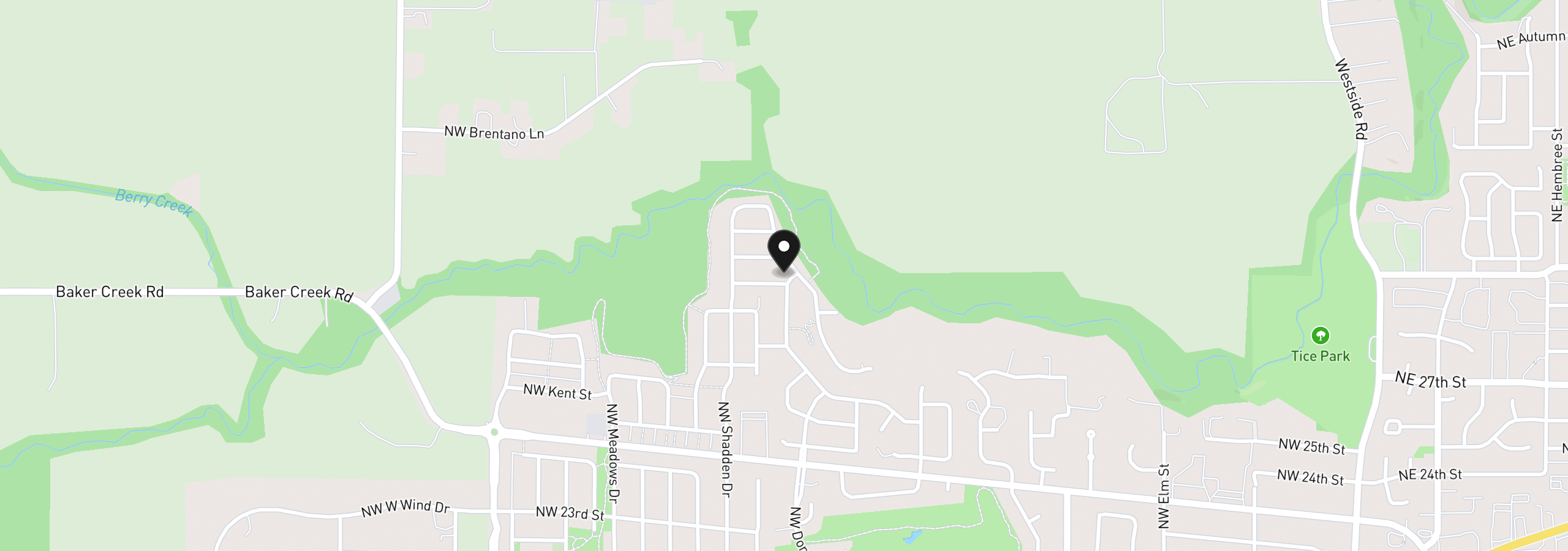 Map showing the location of 1509 NW Tracy St 32, McMinnville, OR 97128