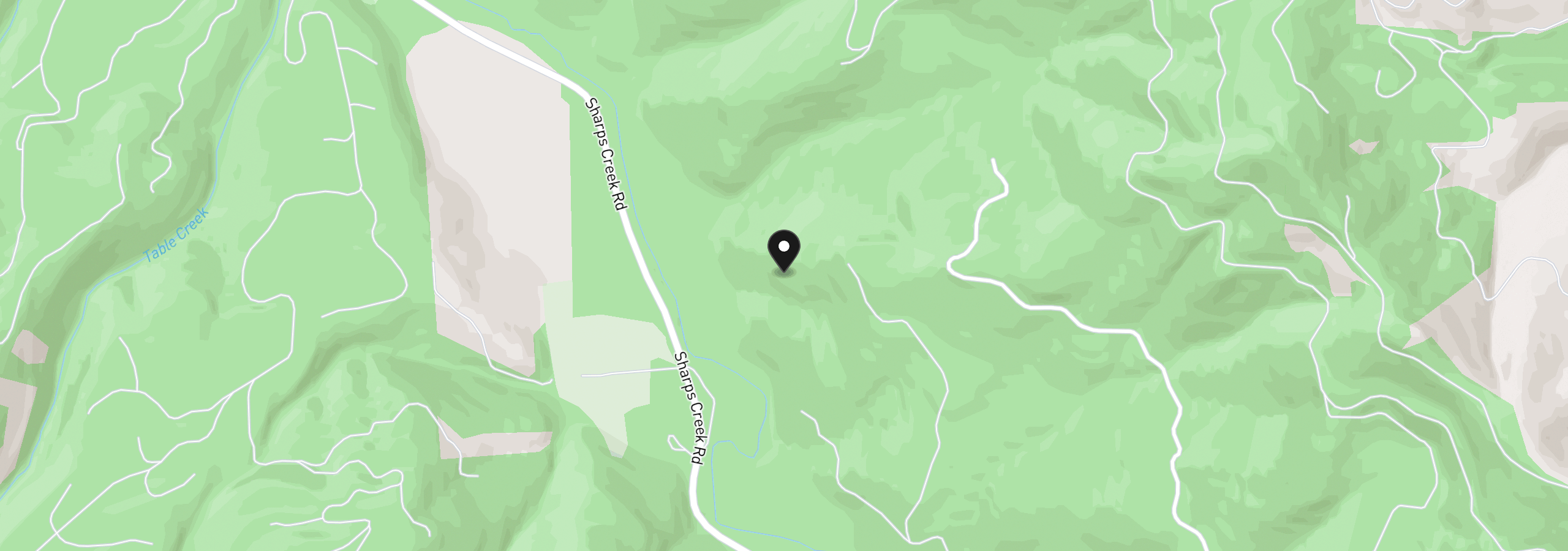 Map showing the location of Sharps Creek Rd, Dorena, OR 97434