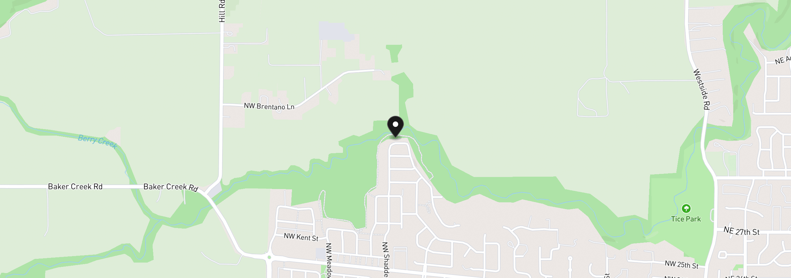 Map showing the location of 1575 NW Pinehurst Dr 70, McMinnville, OR 97128