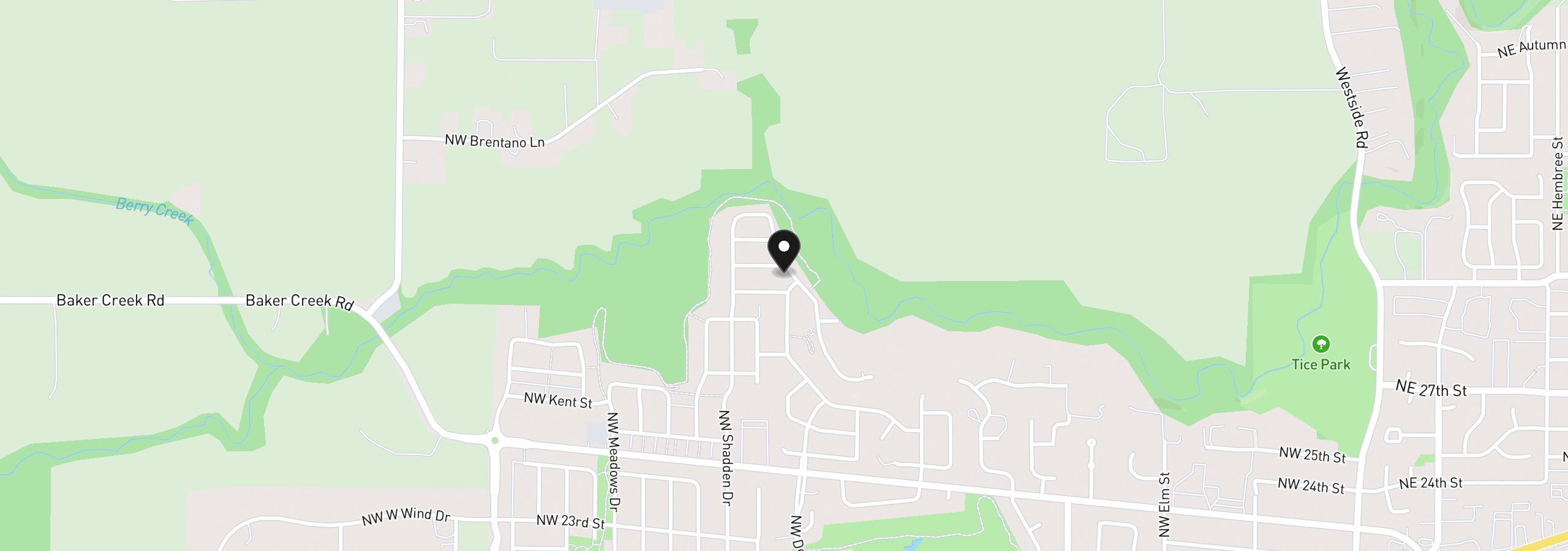 Map showing the location of 1508 NW Adelaide St 33, McMinnville, OR 97128