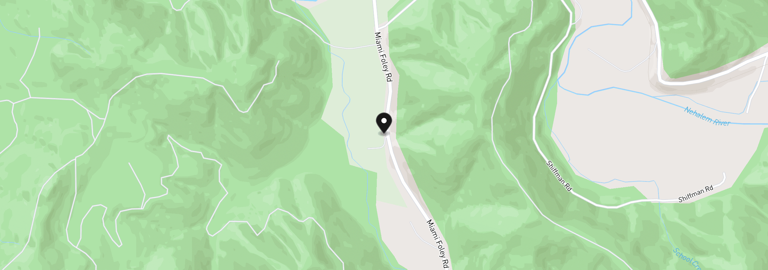 Map showing the location of 32300 Miami Foley Rd, Nehalem, OR 97131