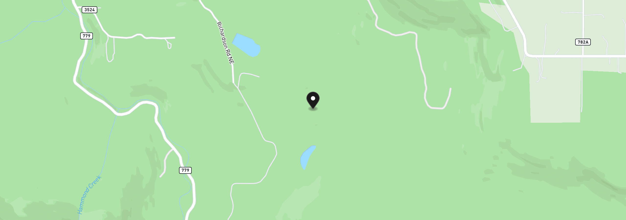 Map showing the location of 000 Crooked Finger Rd, Scotts Mills, OR 97375