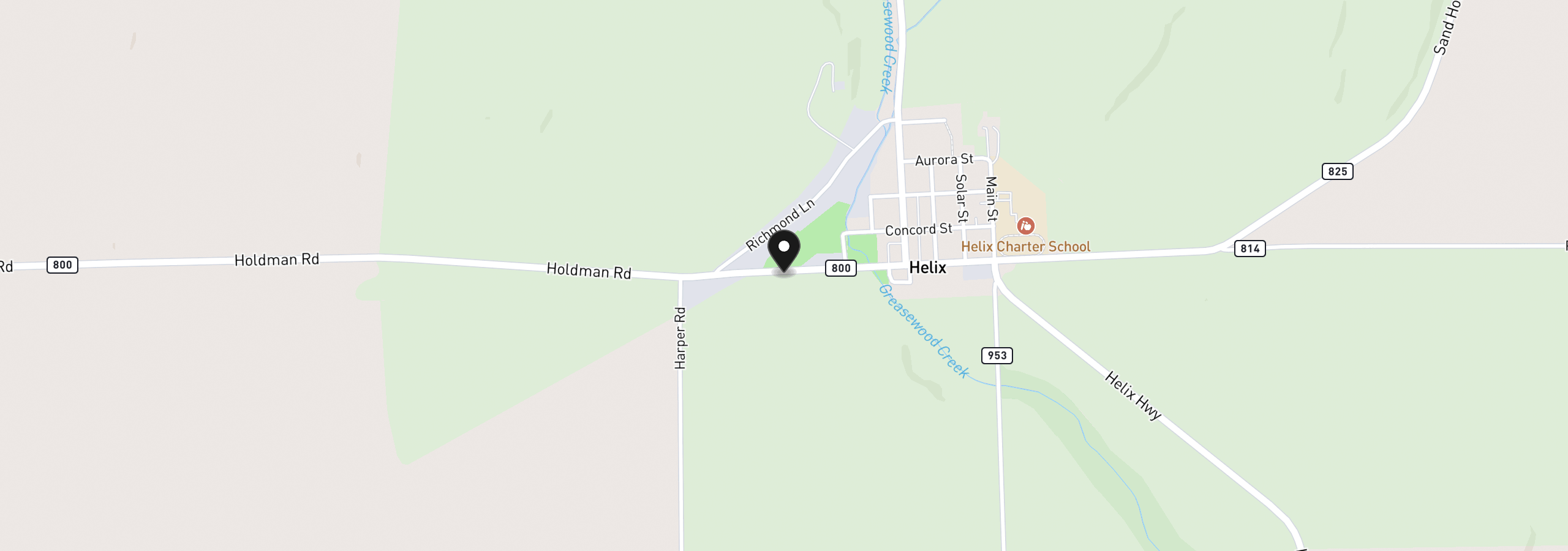 Map showing the location of Columbia, Helix, OR 97835