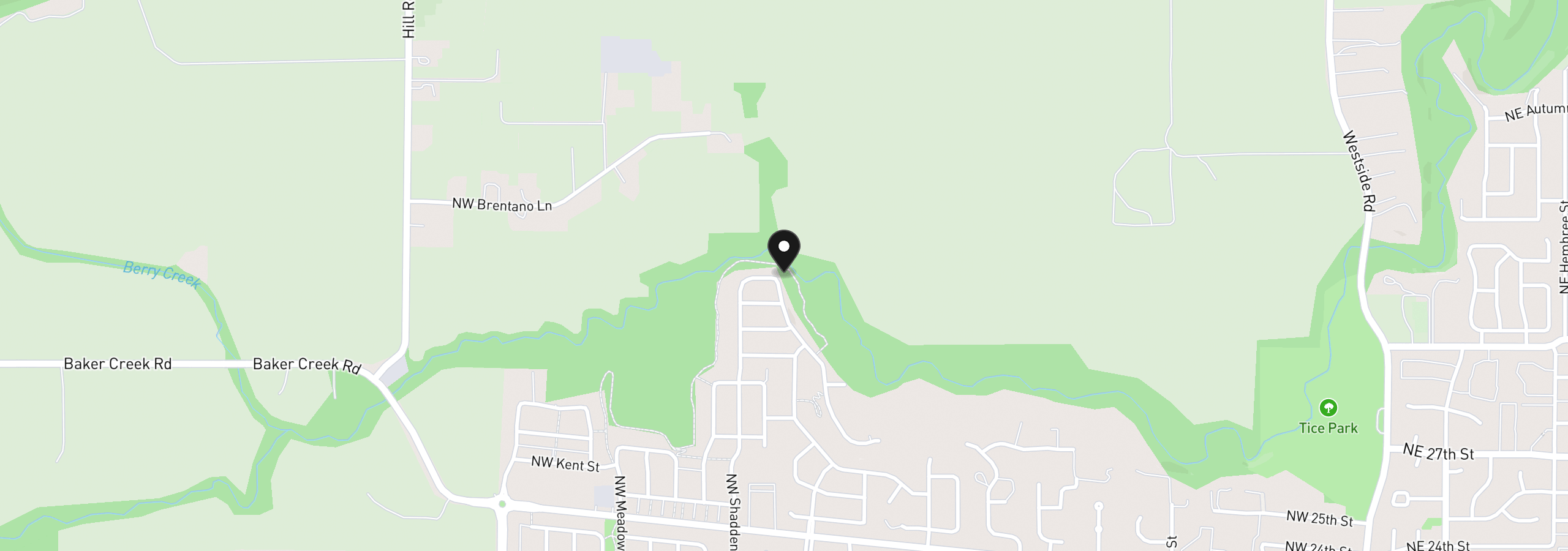 Map showing the location of 1519 NW Pinehurst Dr 74, McMinnville, OR 97128