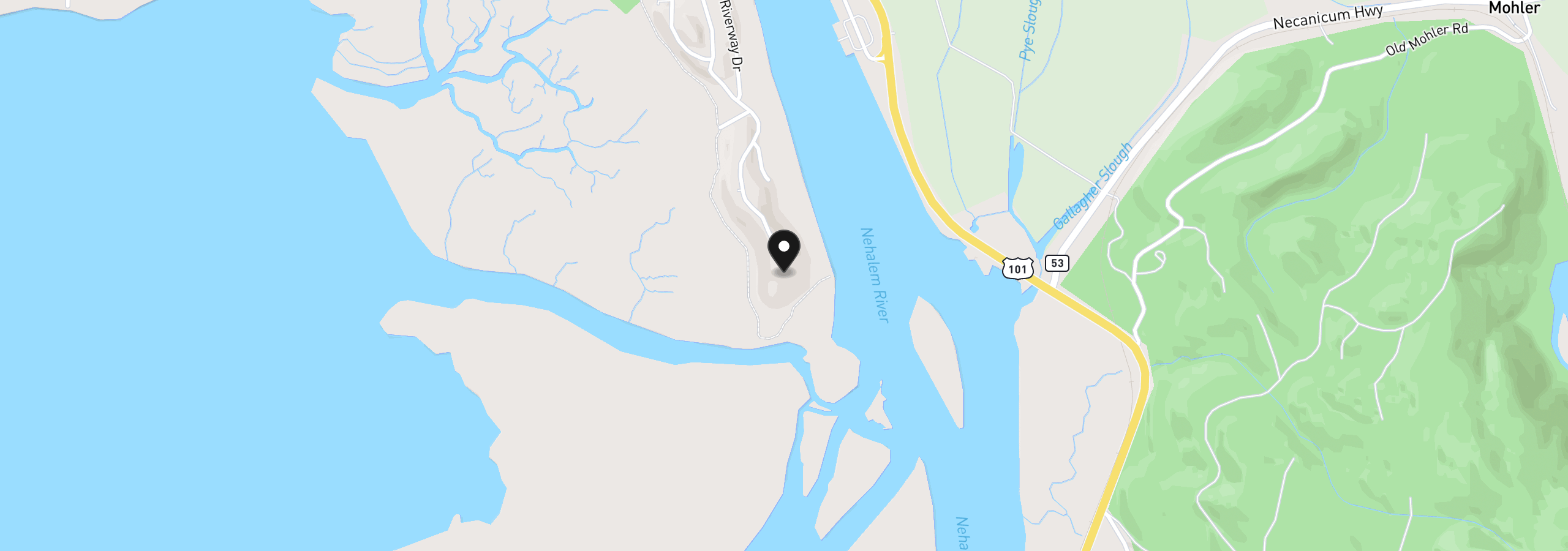 Map showing the location of Nehalem Point Dr Tl 500, Nehalem, OR 97131