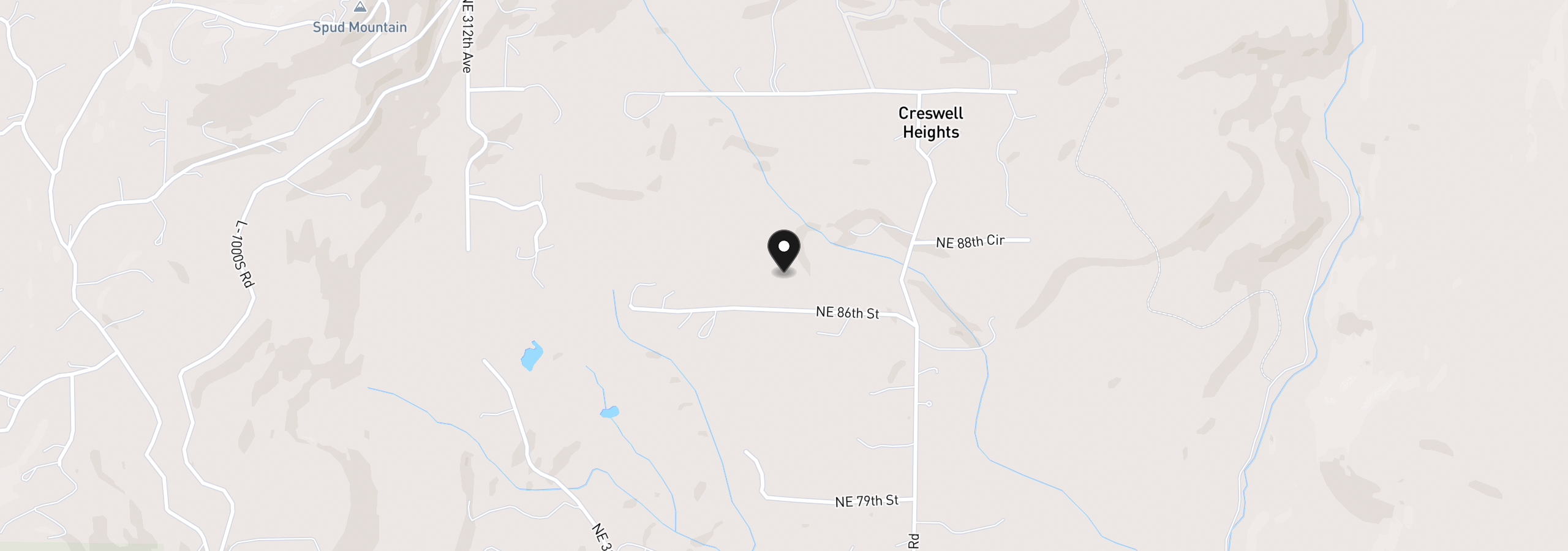 Map showing the location of 32218 NE 86th St, Camas, Wa 98607