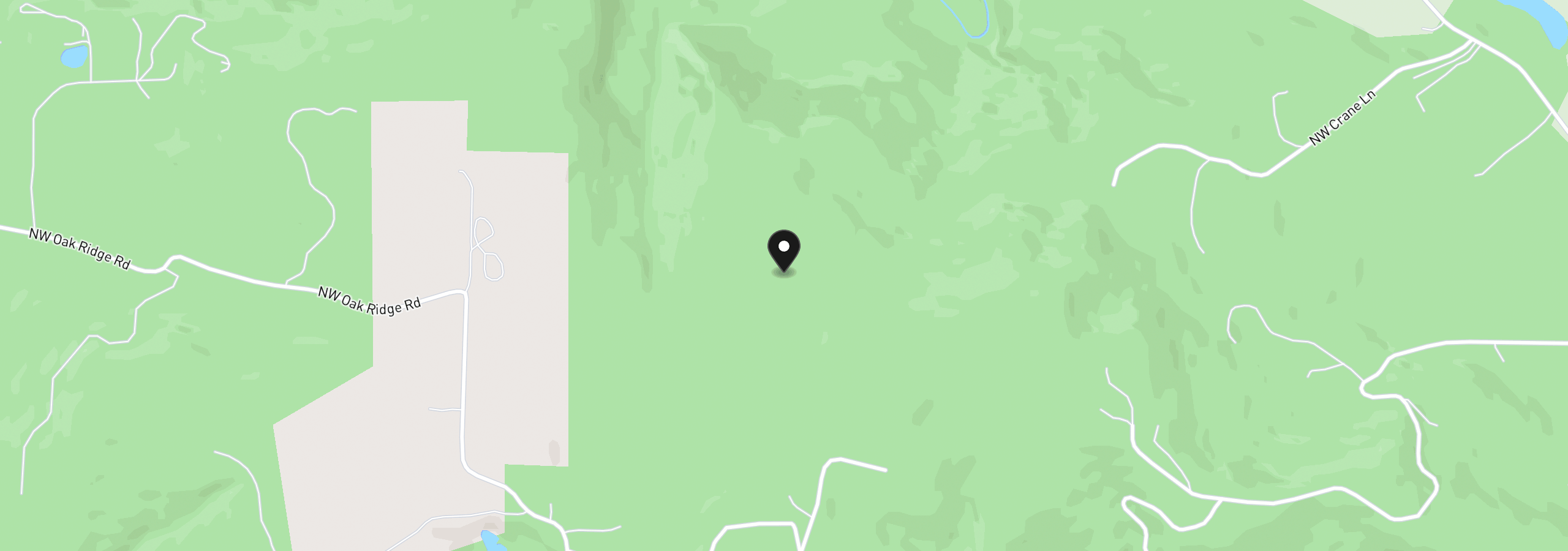 Map showing the location of 00 NW Crane (2), Yamhill, OR 97148