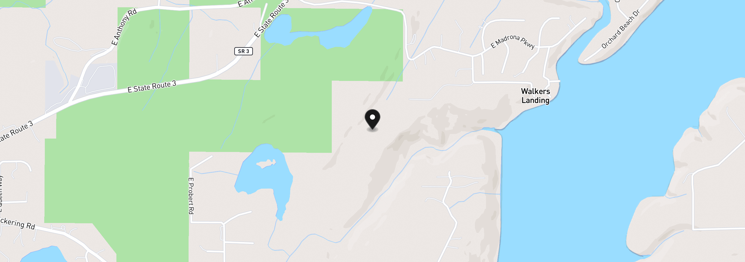 Map showing the location of 0 E Cottonwood Dr 13, Shelton, Wa 98584
